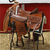 Saddle for drawing winner